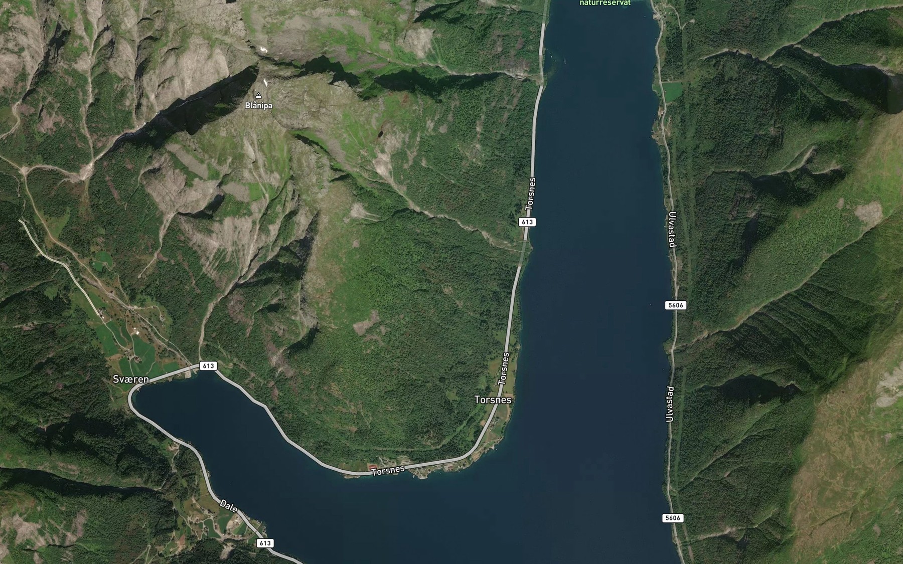 Satellite map of the Nyskreda