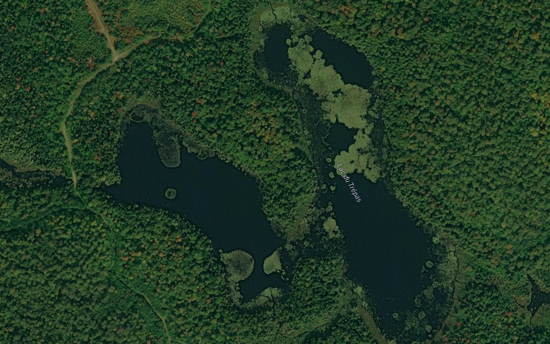 Satellite map of the Lac du Trepas