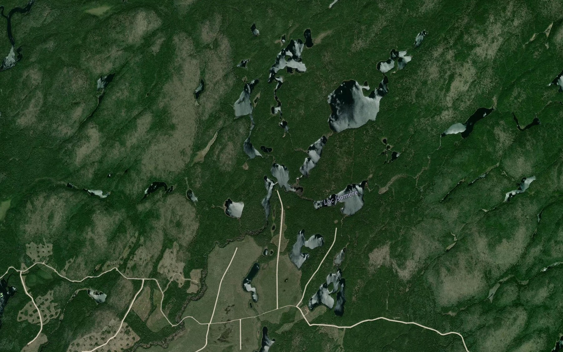Satellite map of the Lac Oogone