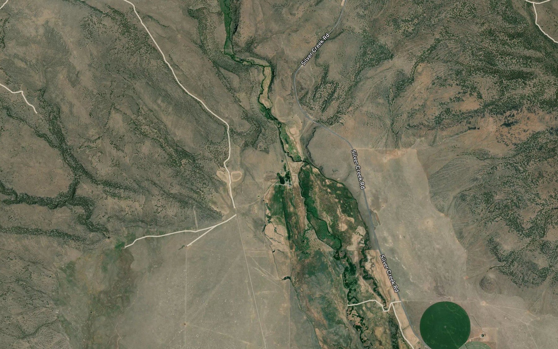 Satellite map of the Camp Currey Spring