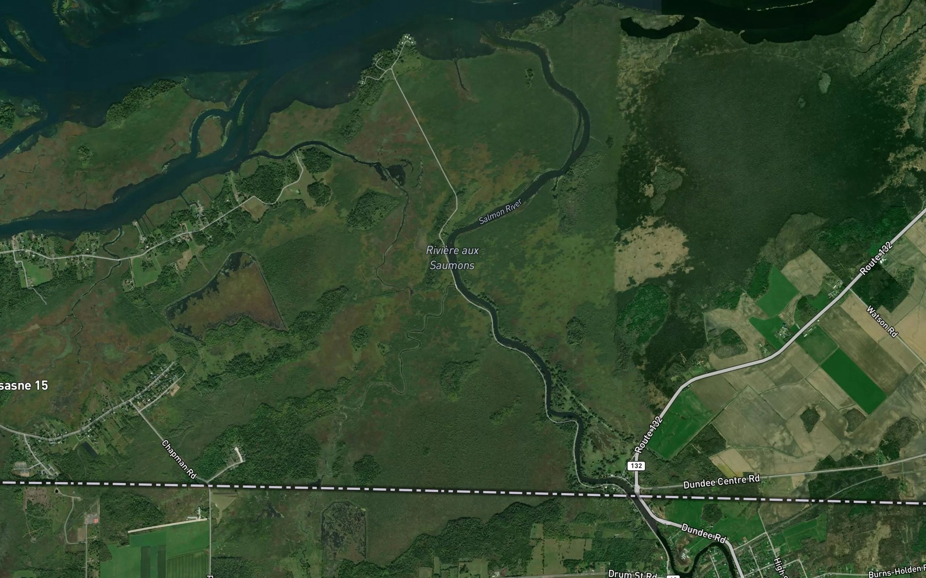 Satellite map of the Ruisseau Pike