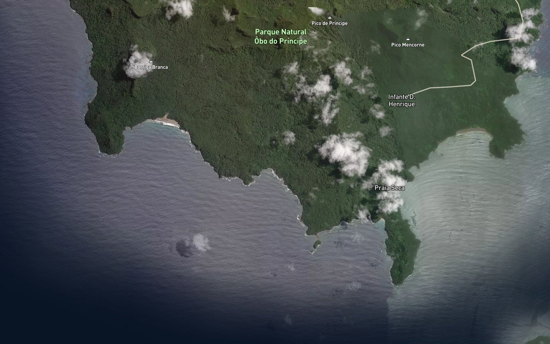Satellite map of the Ribeira Porco
