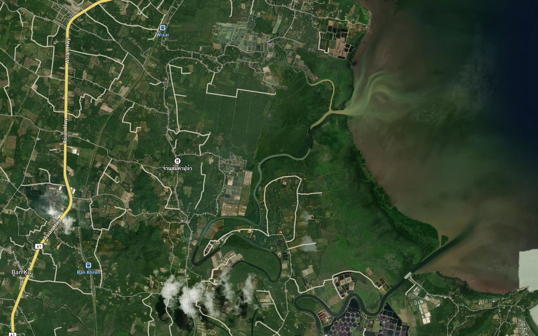 Satellite map of the Khlong Nong Luang