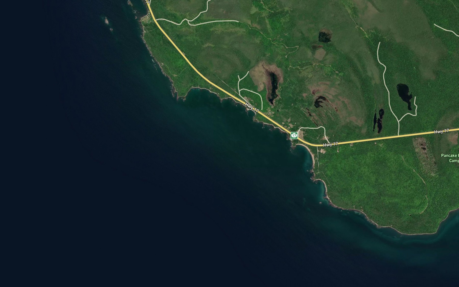 Satellite map of the Cottrell Cove