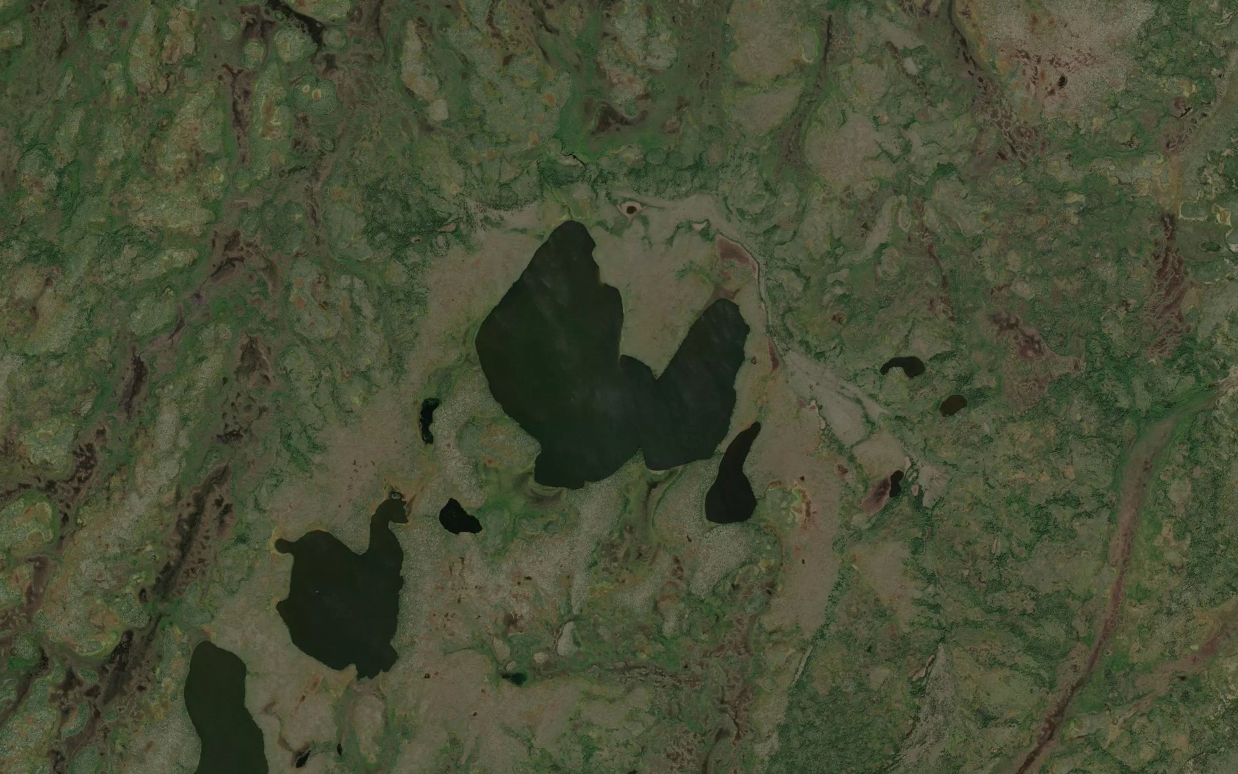 Satellite map of the Chura Lake