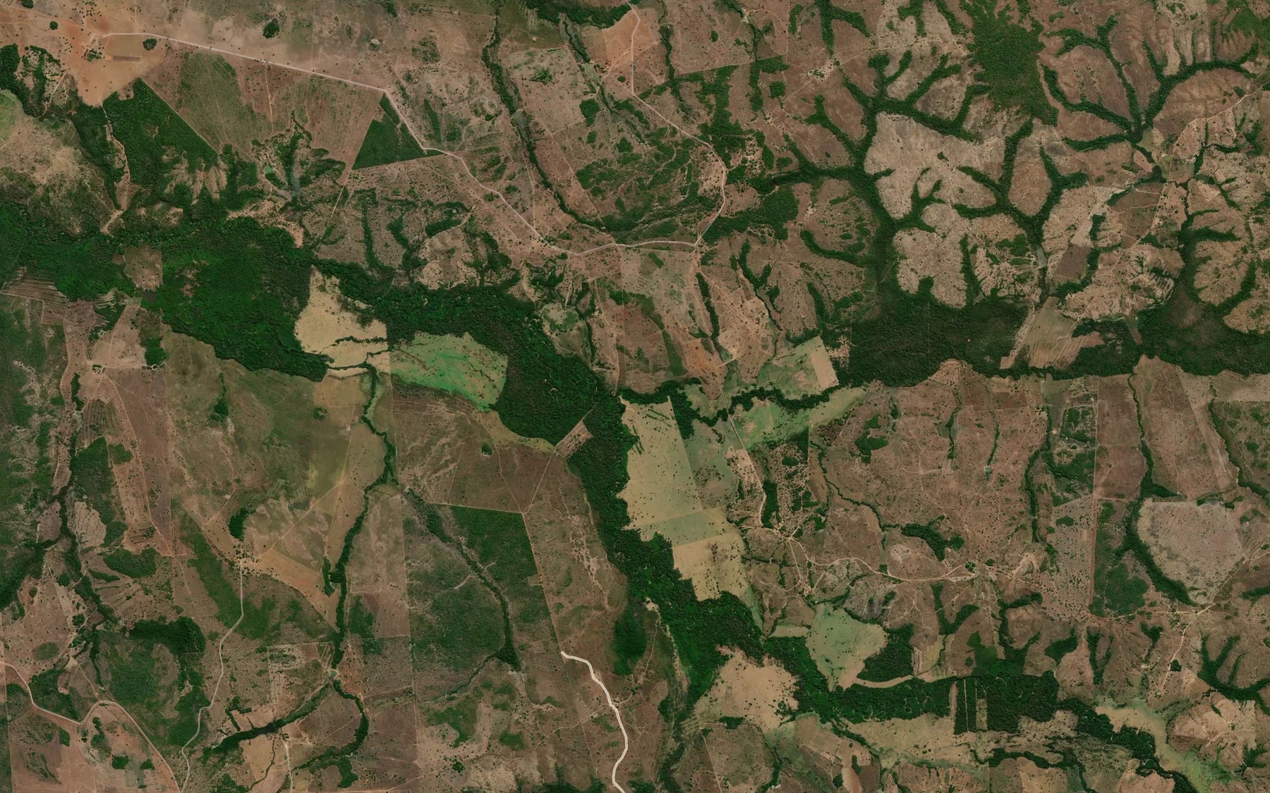 Satellite map of the Ribeirao Fuzil