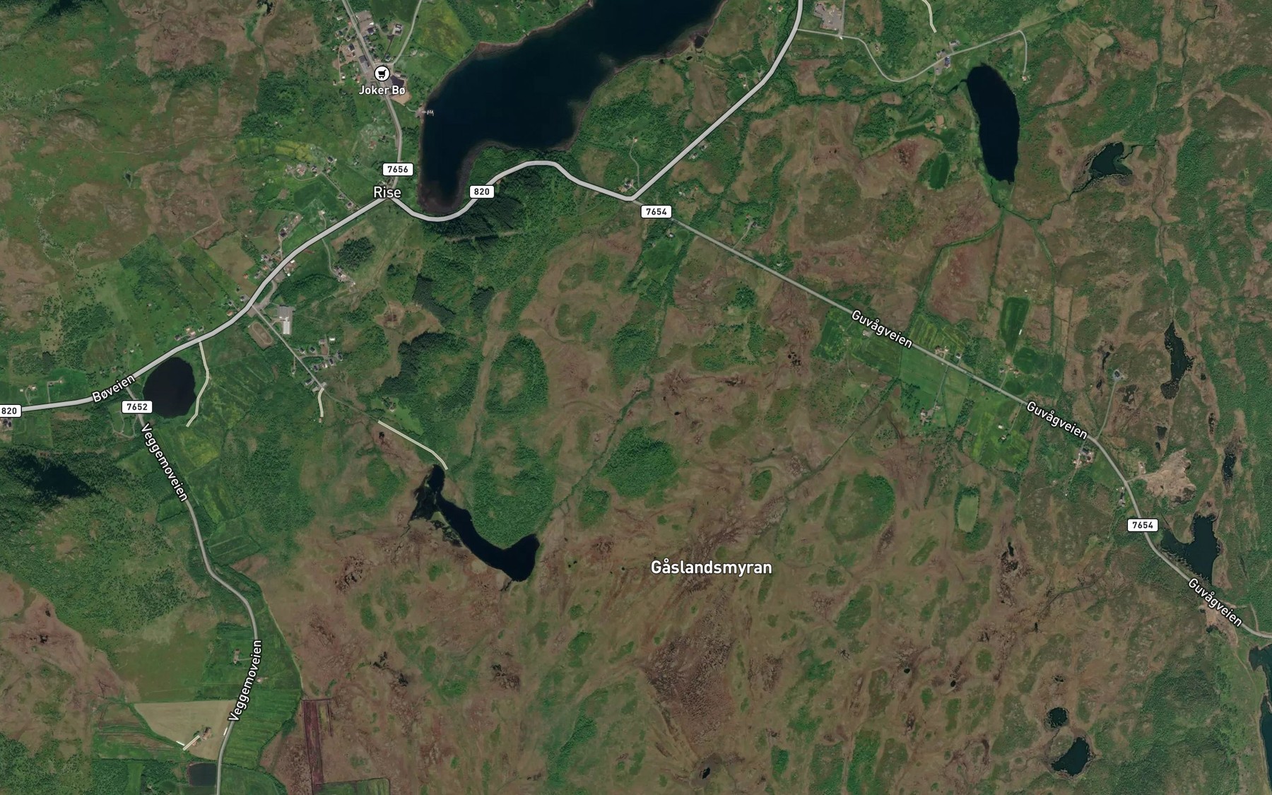 Satellite map of the Astersetelva
