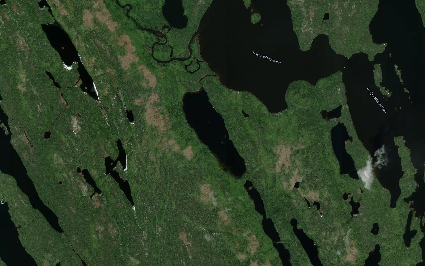 Satellite map of the Lac Marquis
