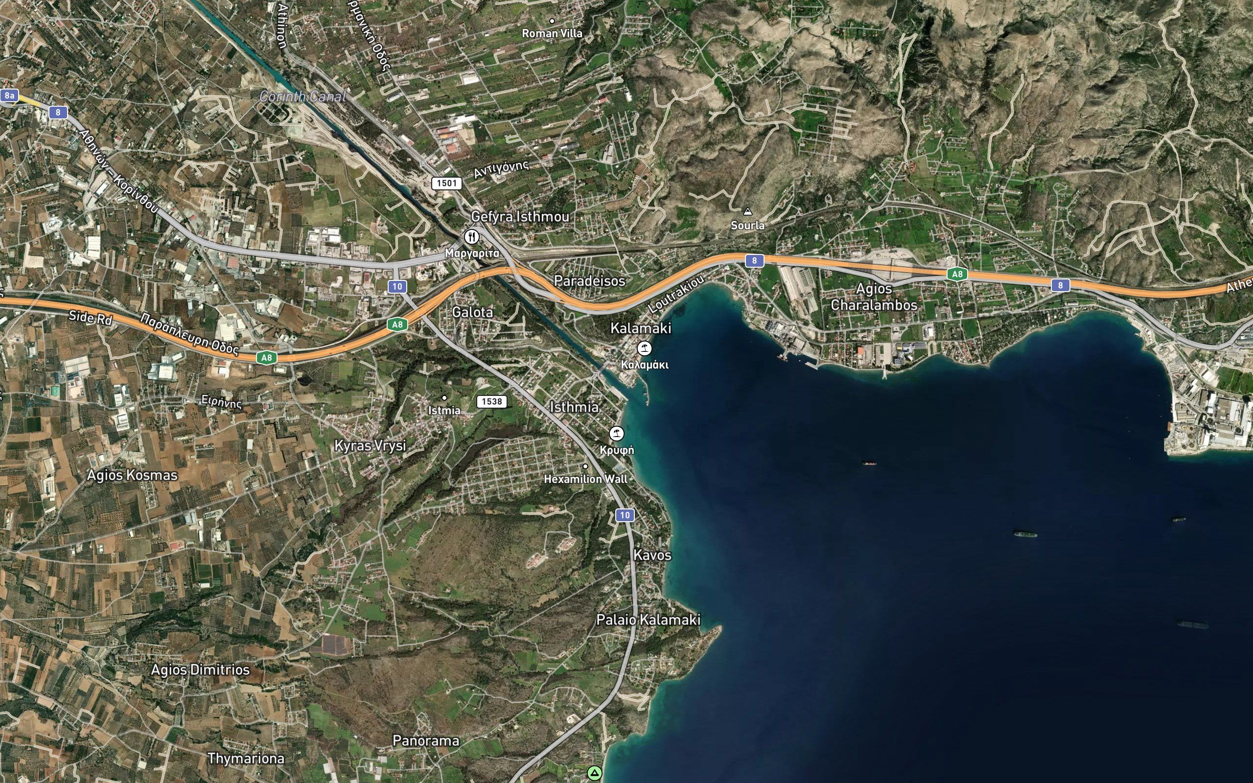 Corinth Canal East Entrance