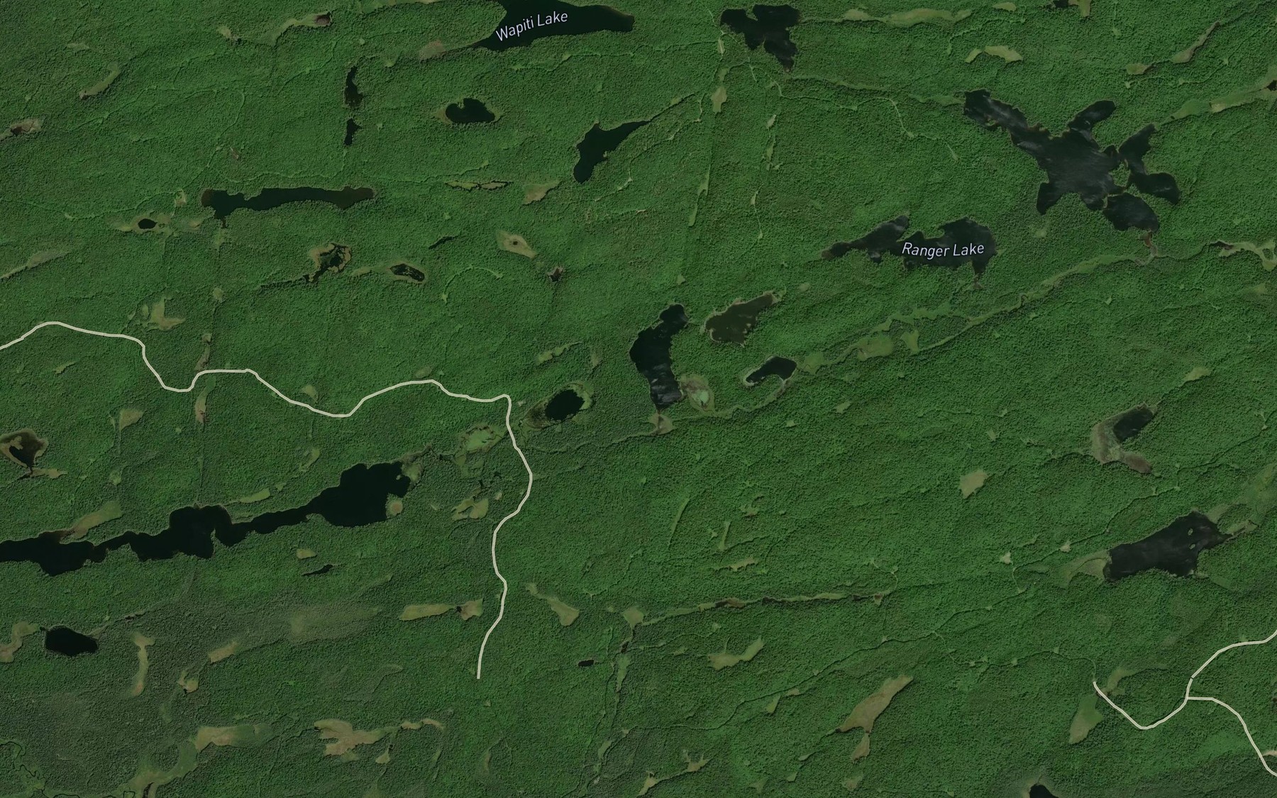 Satellite map of the Highdam Pond