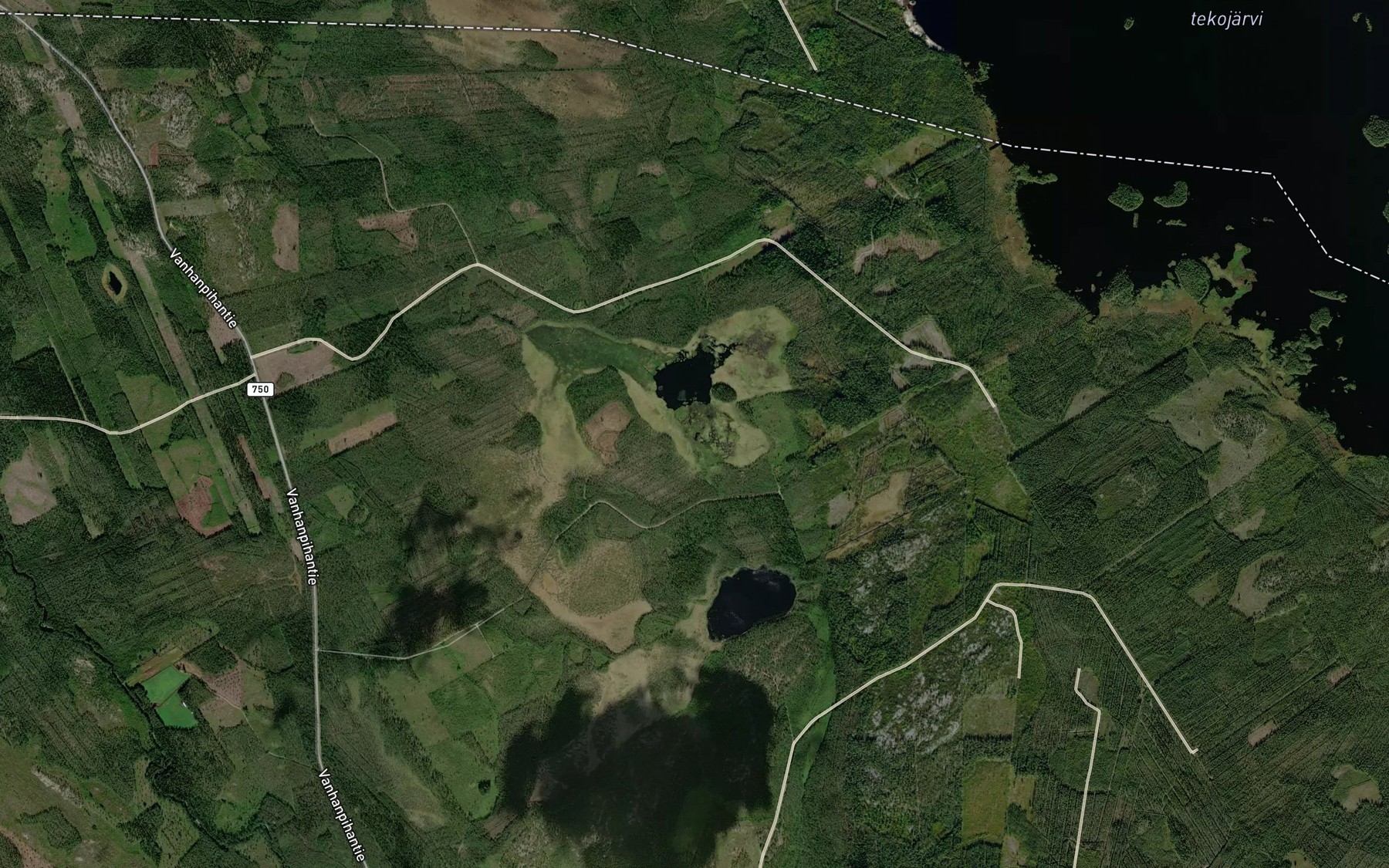 Satellite map of the Tosviikinlahti