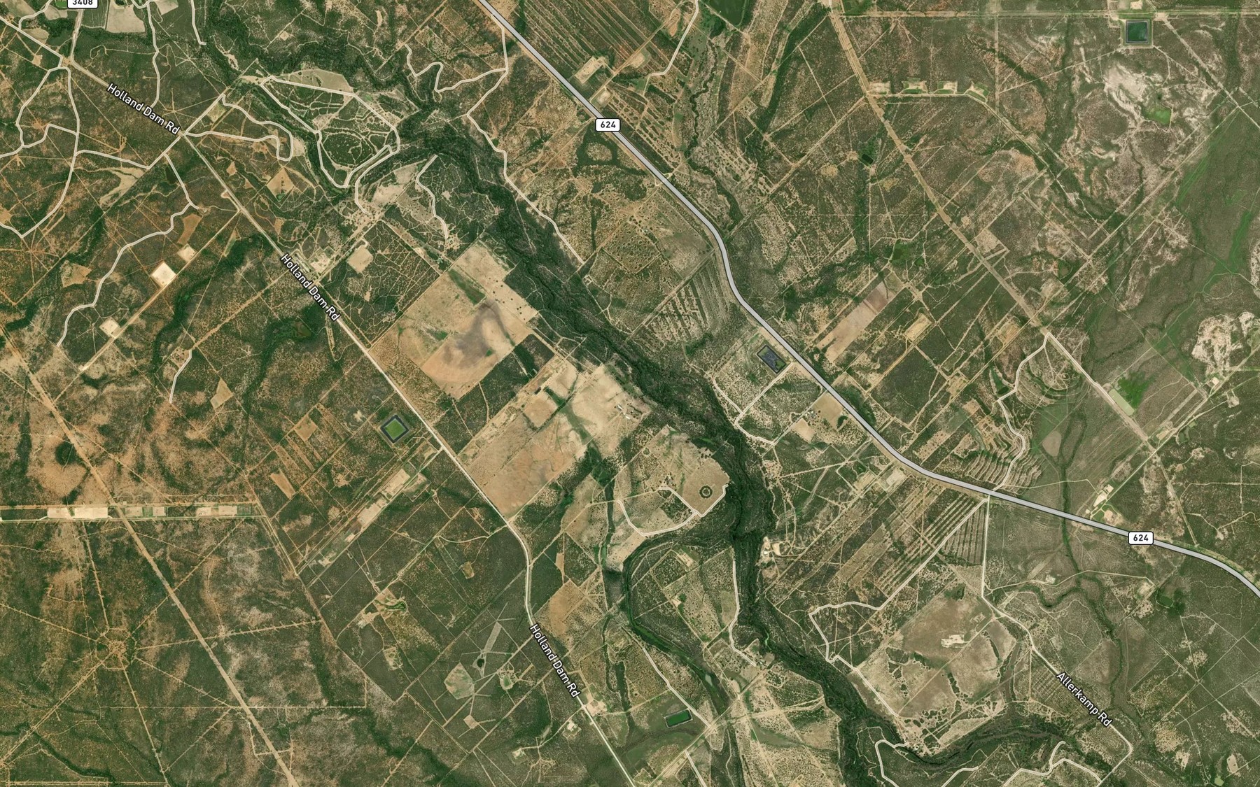Satellite map of the Davis Reservoir