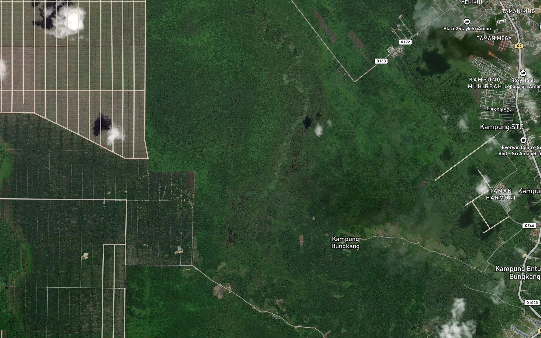 Satellite map of the Sungai Bakong