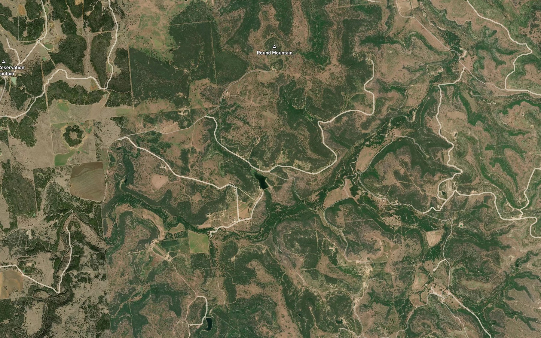Satellite map of the Pitzer Lake