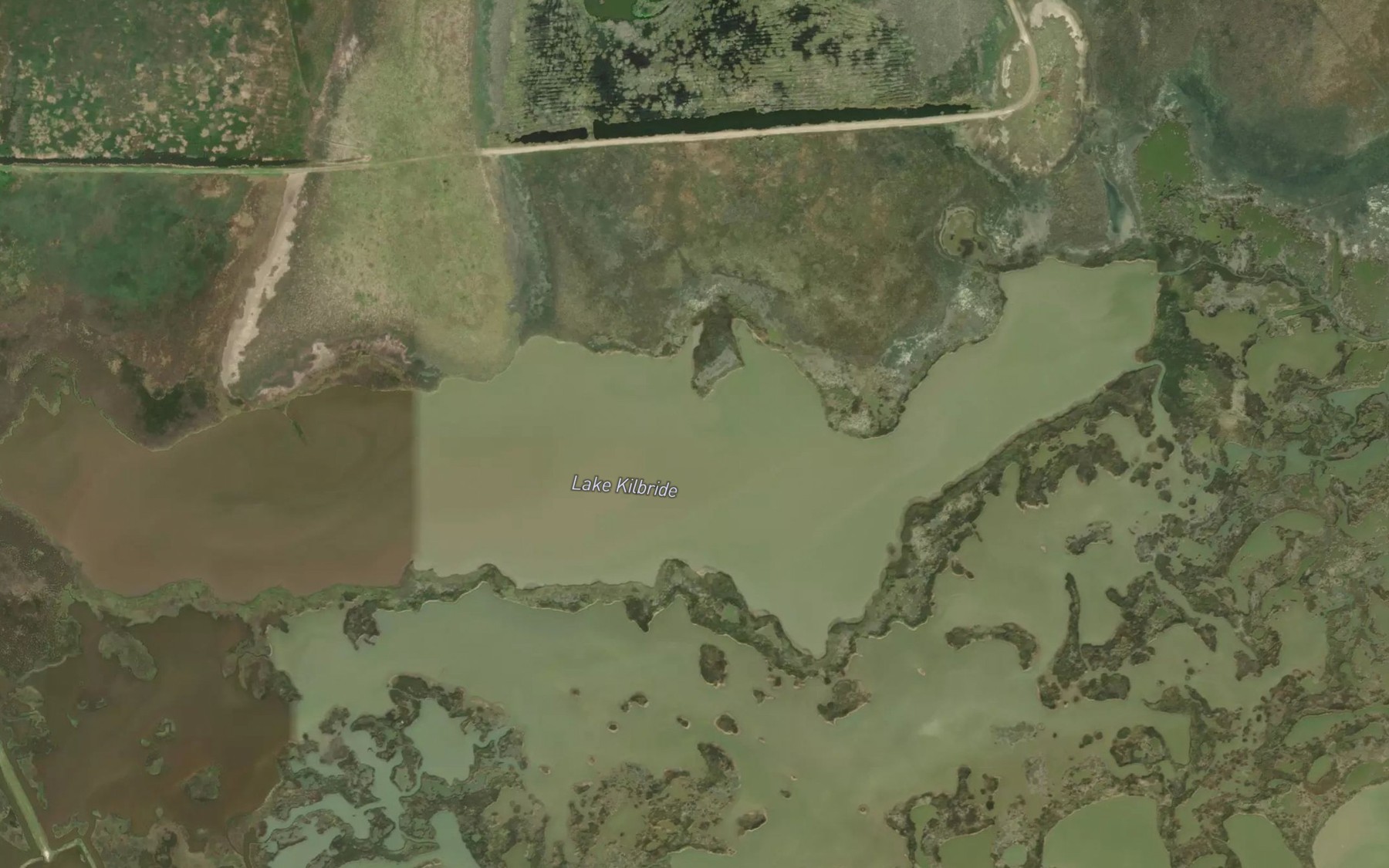 Satellite map of the Lake Kilbride