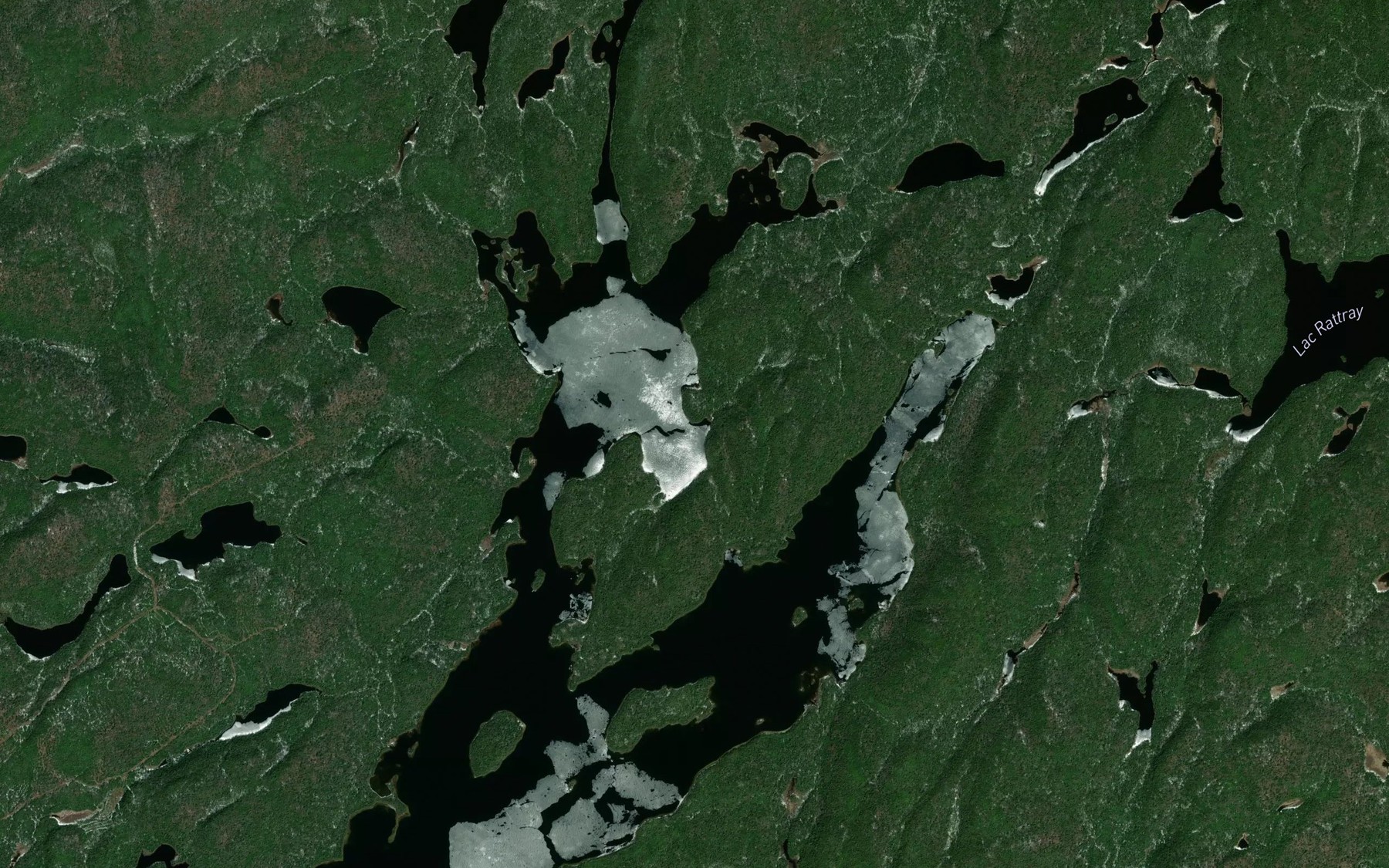Satellite map of the Baie Nolet