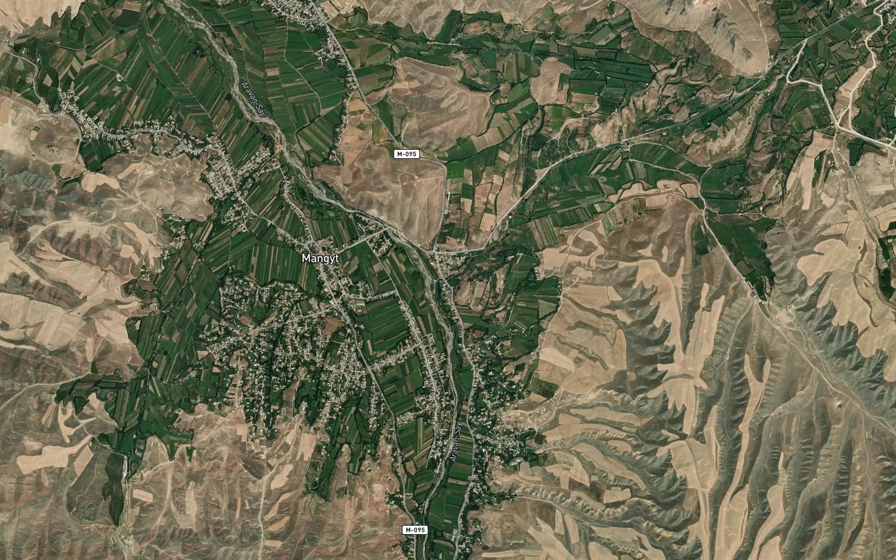 Satellite map of the Arvan-Akburikskiy Kanal