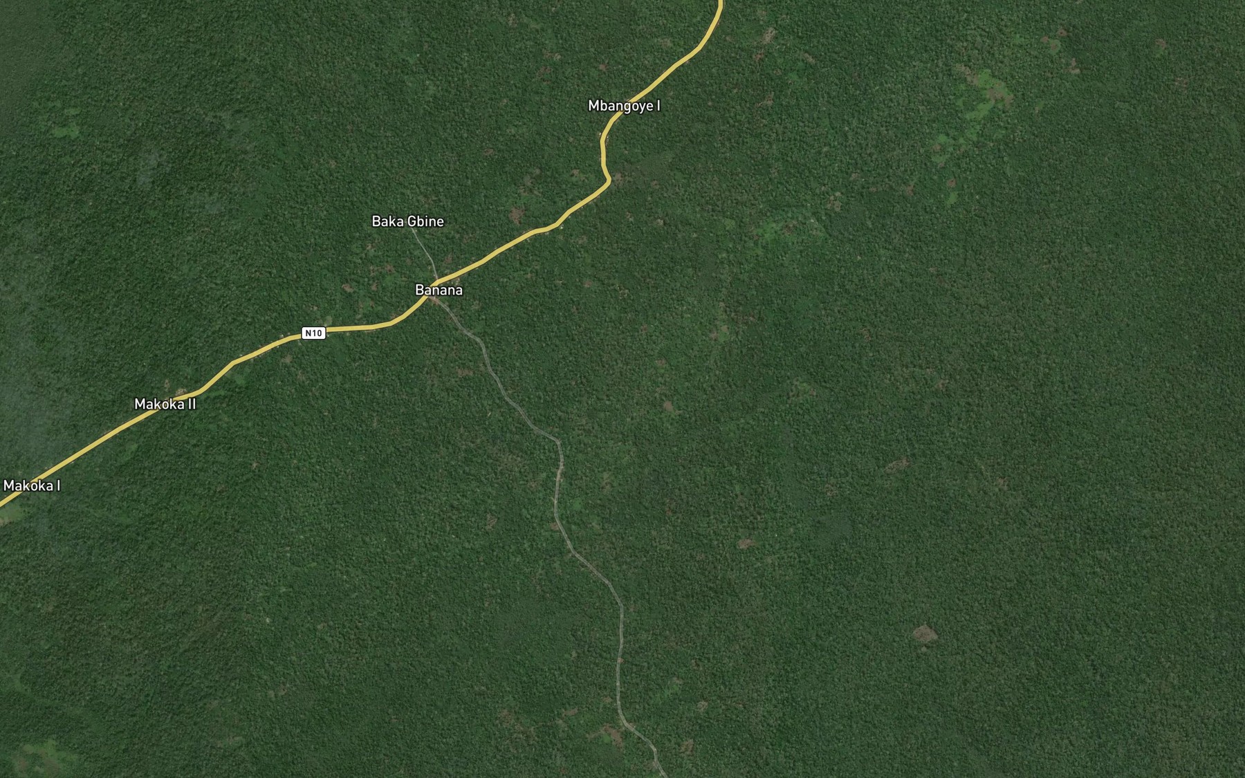 Satellite map of the Molongodiba
