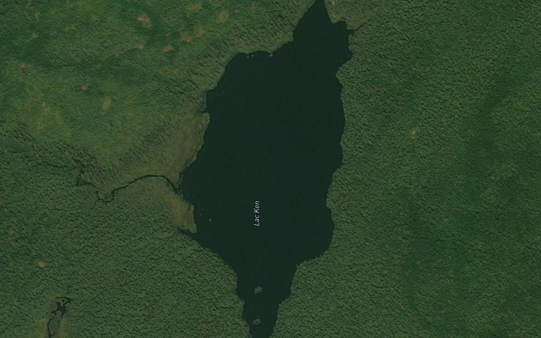Satellite map of the Lac Ken