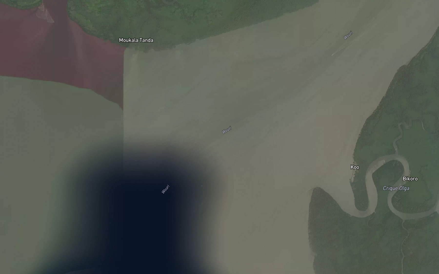 Satellite map of the Chenal de Vase