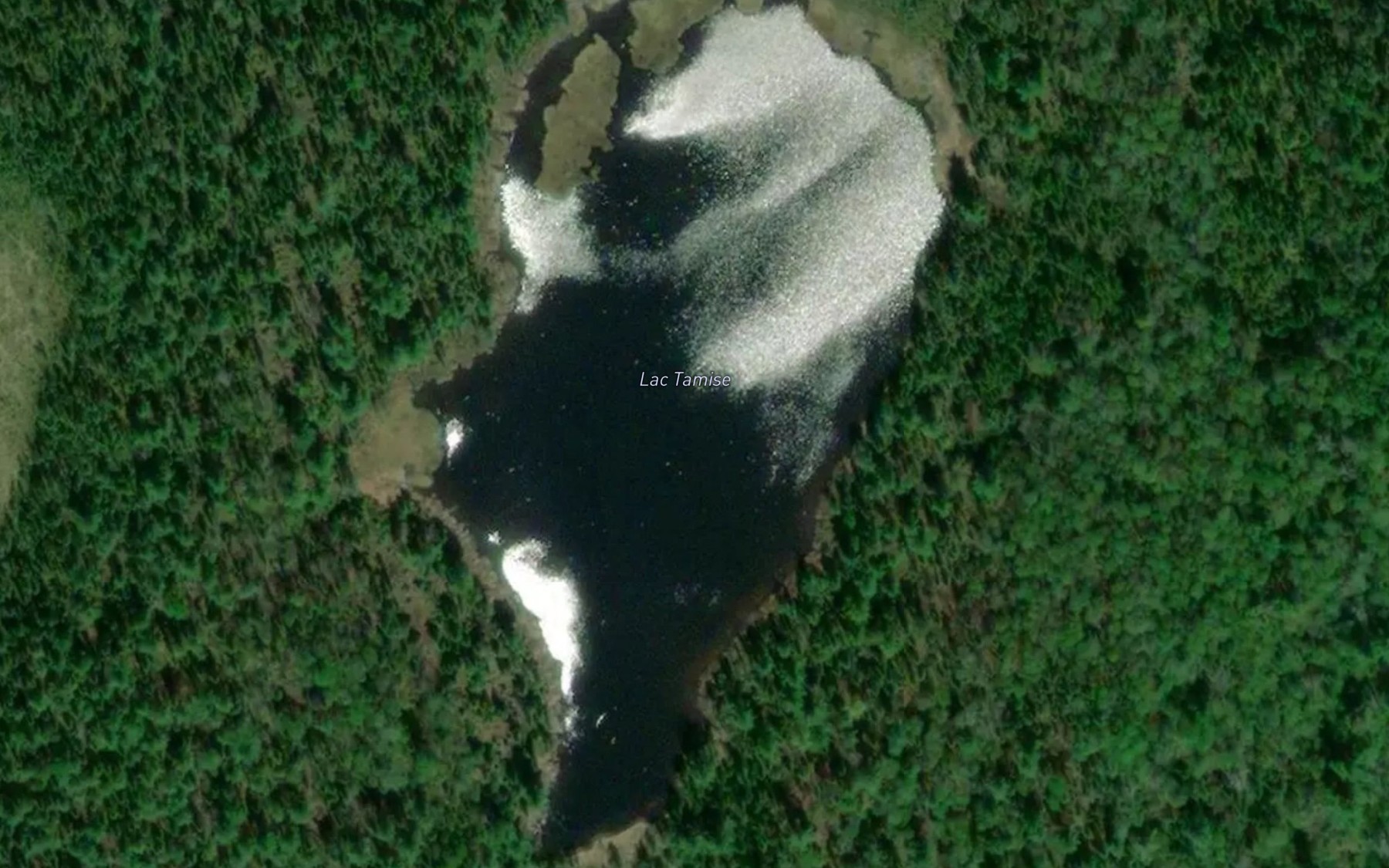 Satellite map of the Lac Tamise