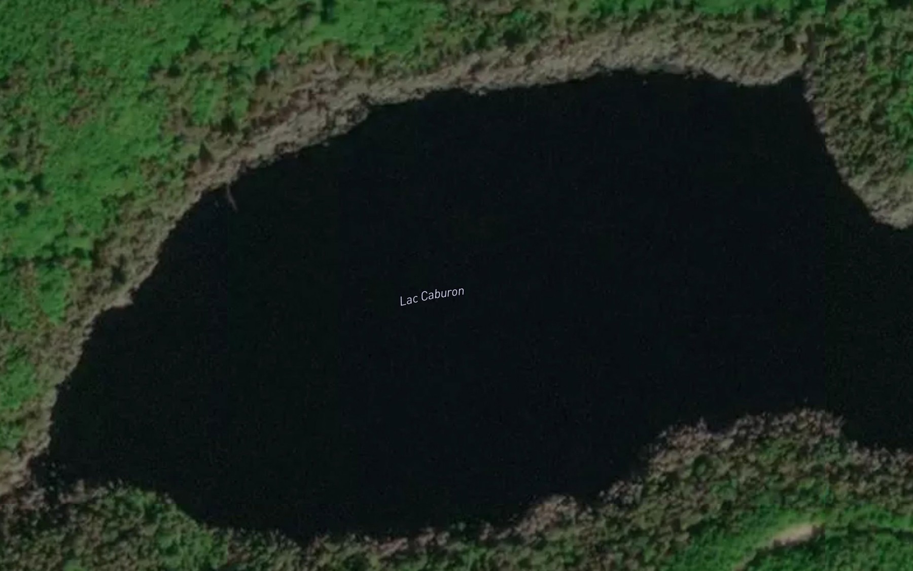 Satellite map of the Lac Caburon
