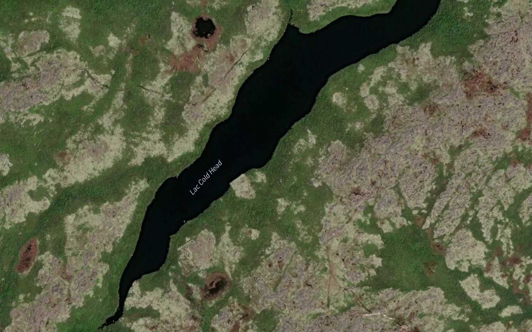Satellite map of the Lac Cold Head