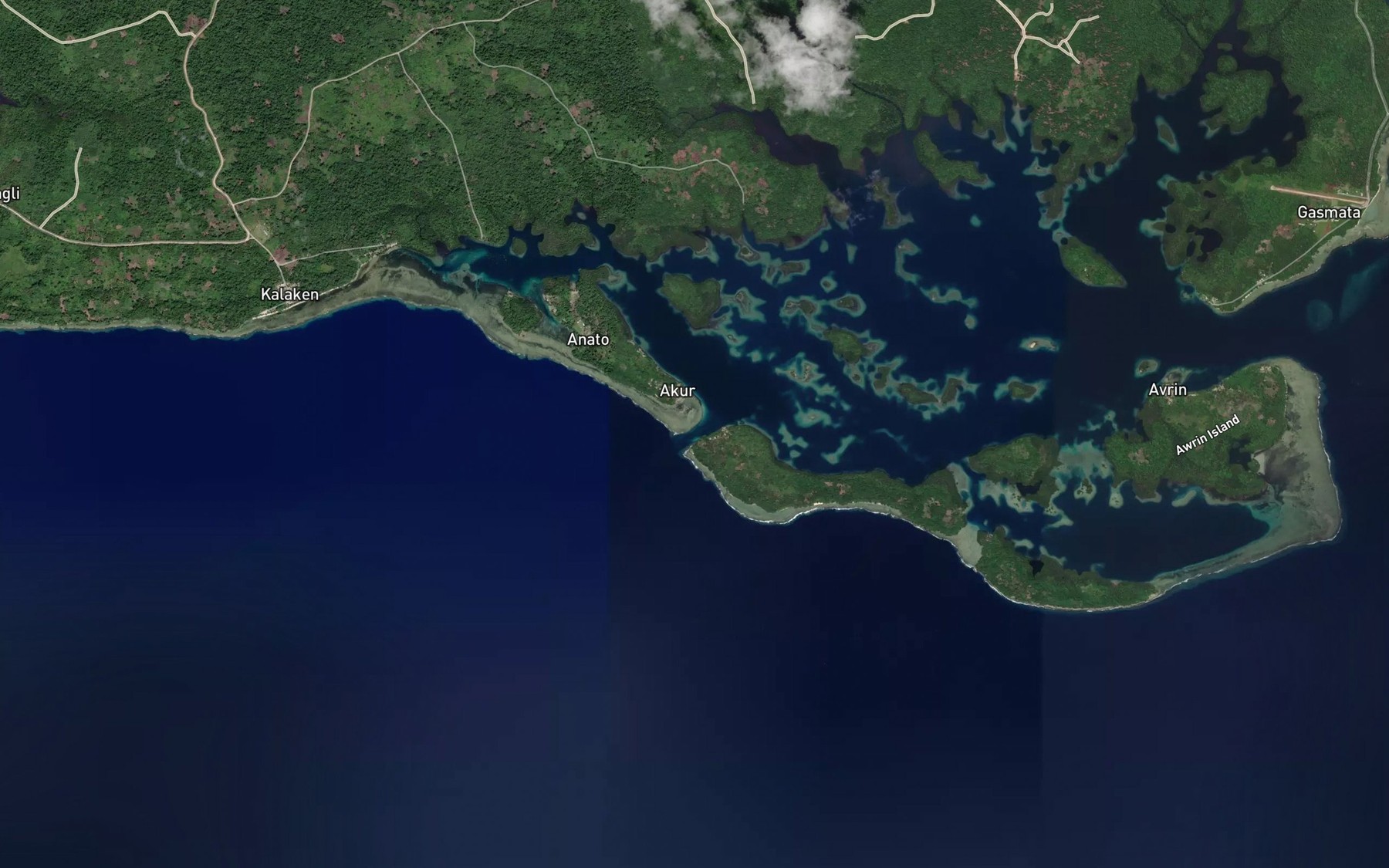 Satellite map of the West Entrance
