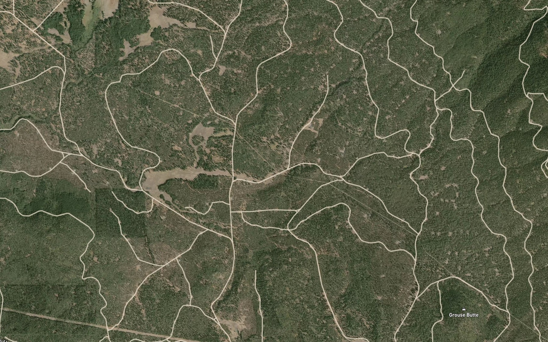 Satellite map of the Jenny Creek