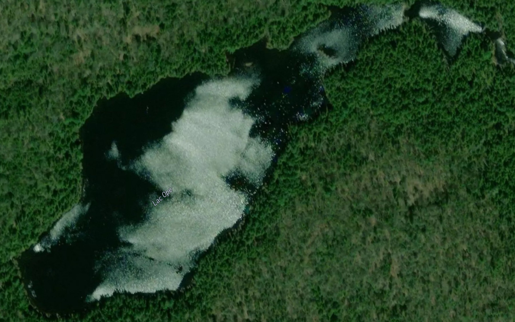Satellite map of the Lac Ope