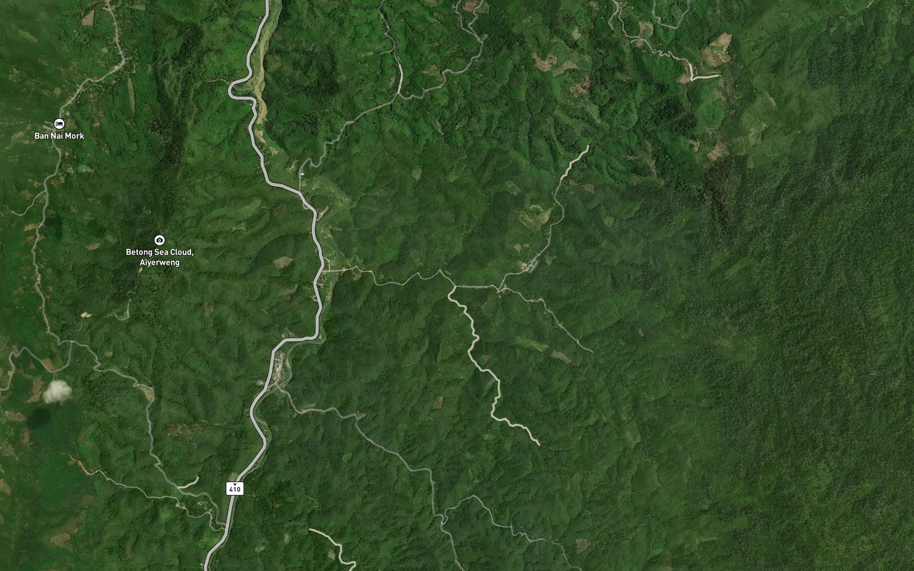 Satellite map of the Khlong Ai De
