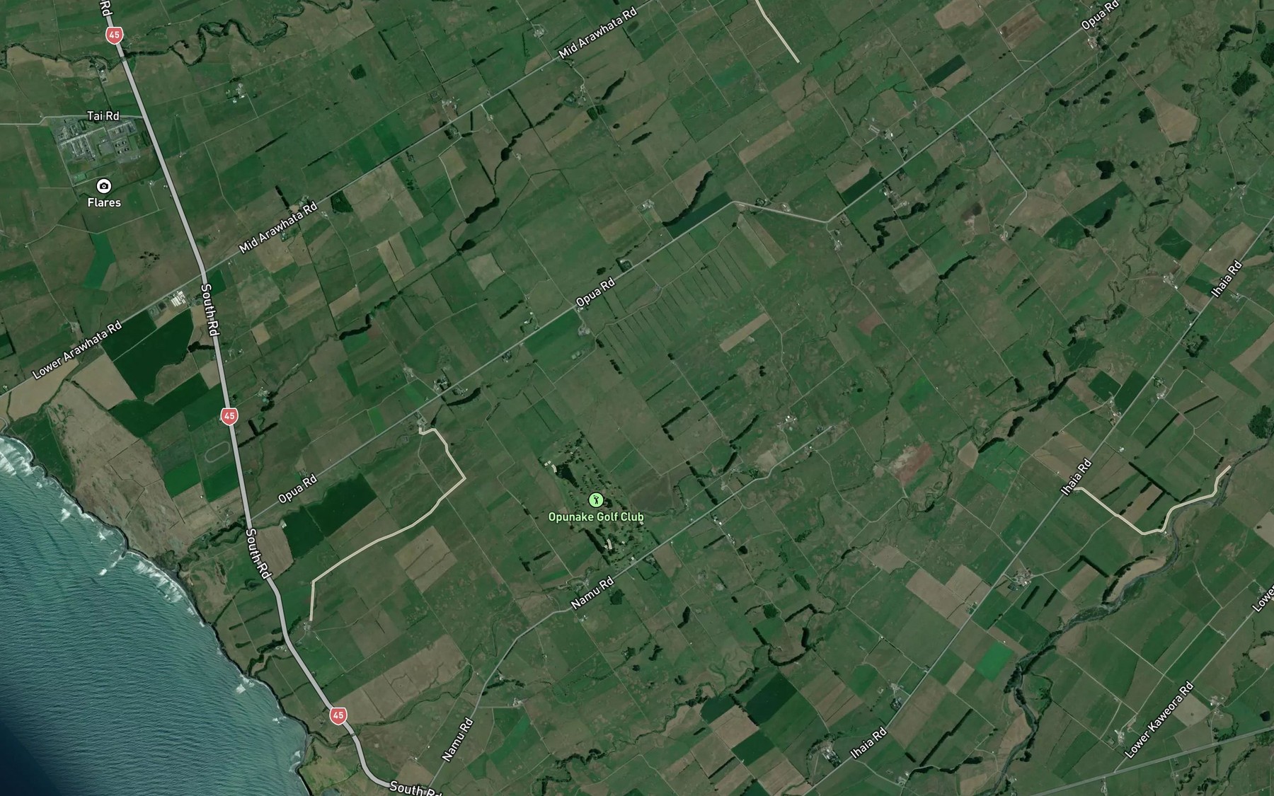 Satellite map of the Heimama Stream