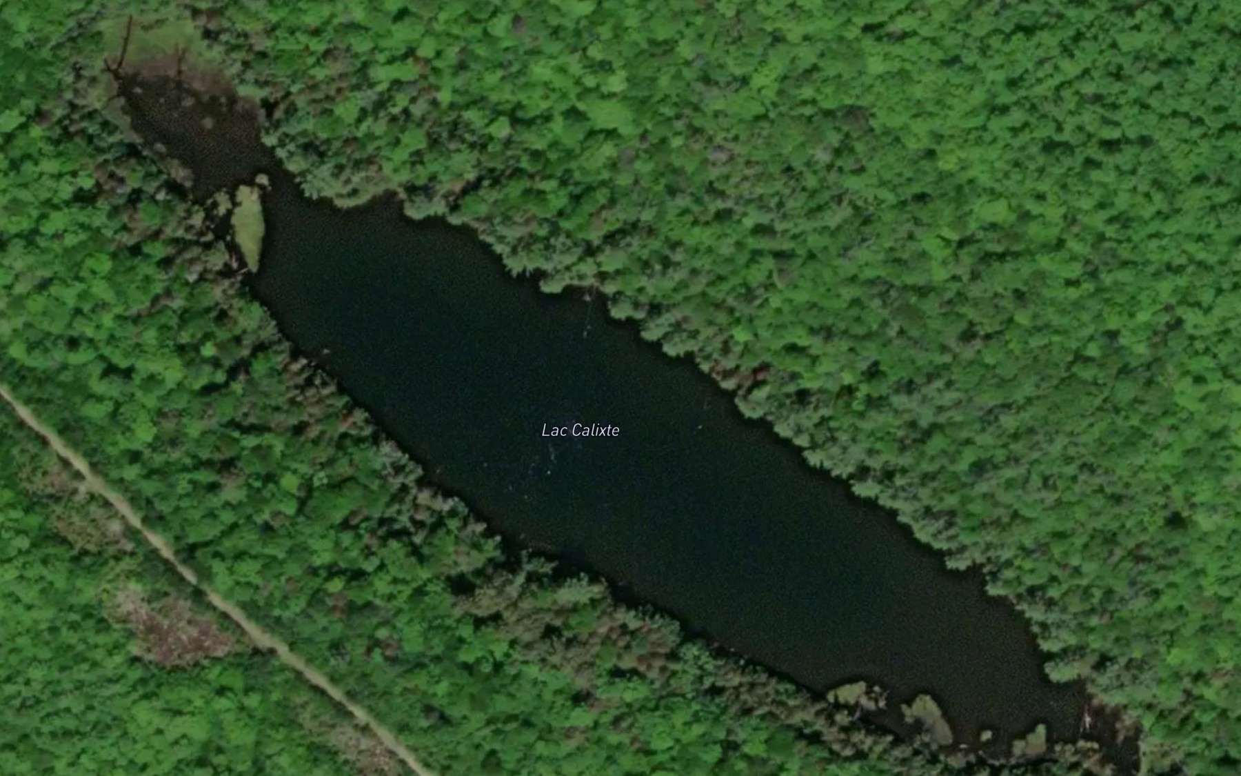 Satellite map of the Lac Calixte