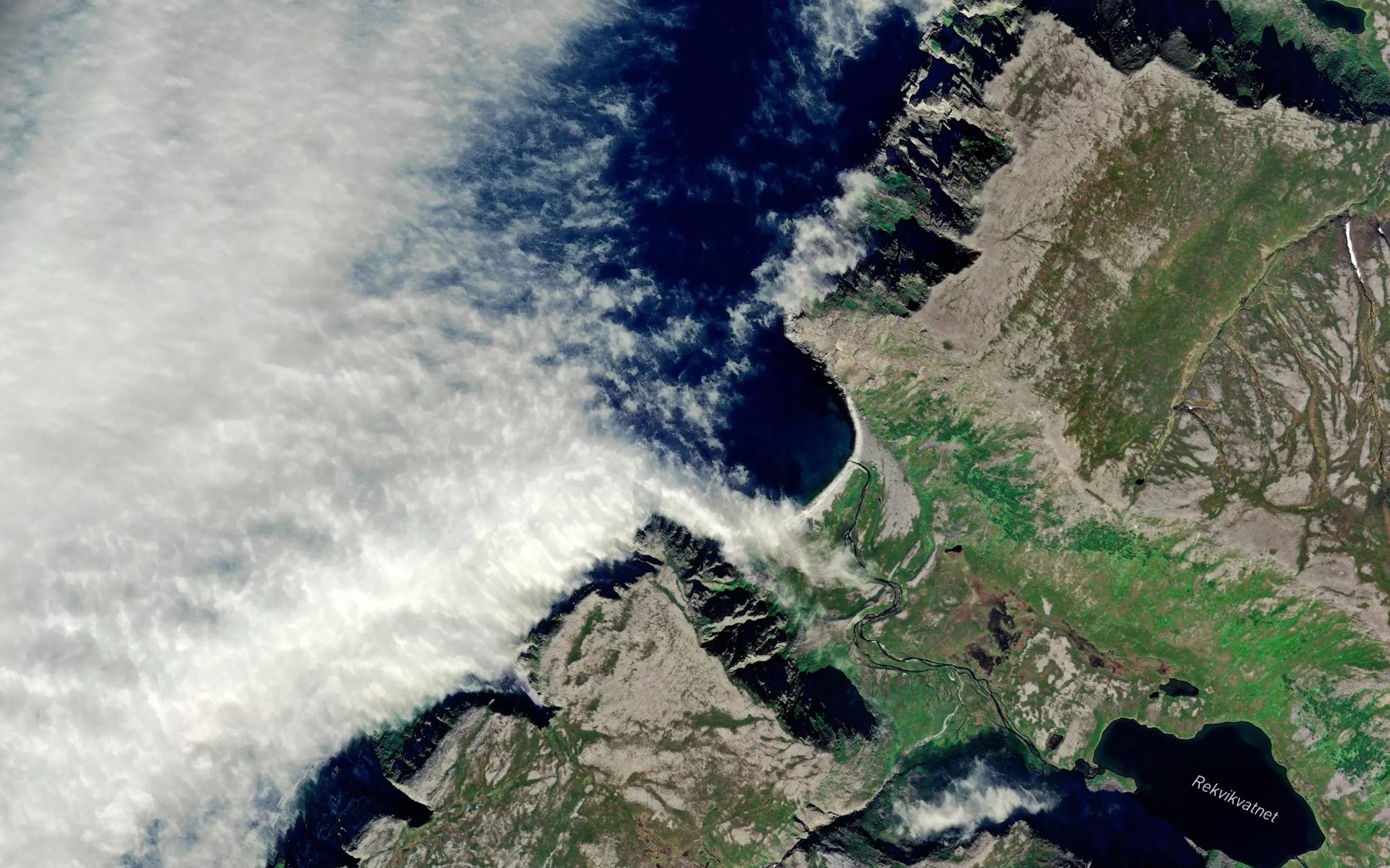 Satellite map of the Indre Rekvika