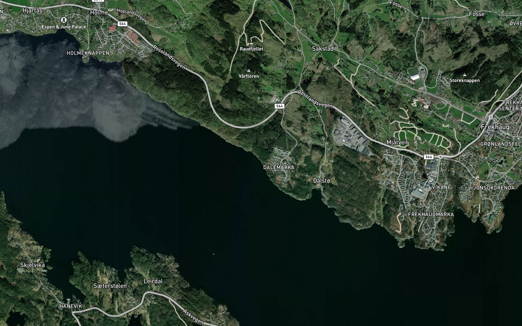 Satellite map of the Kjerringbukta