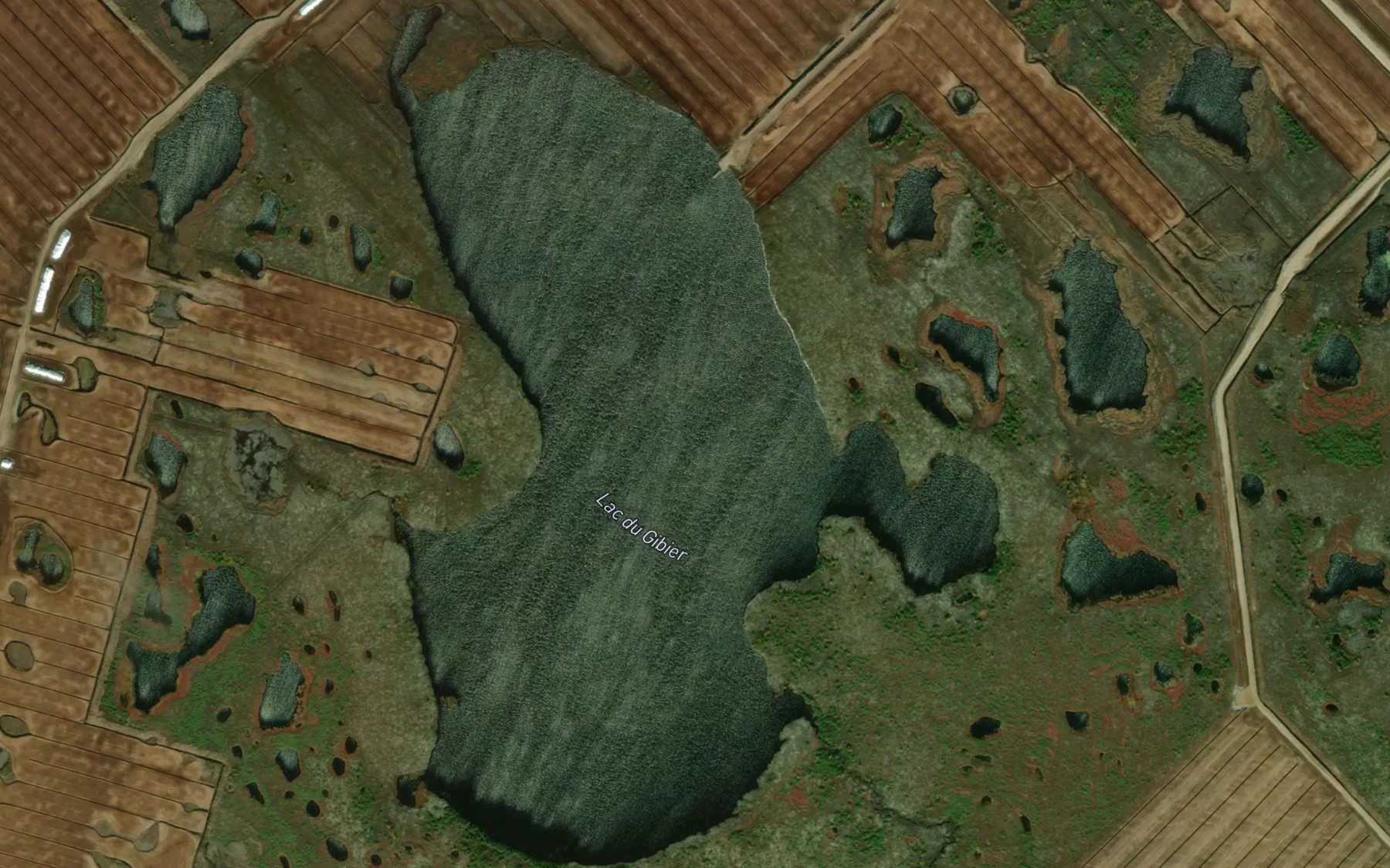 Satellite map of the Lac du Gibier