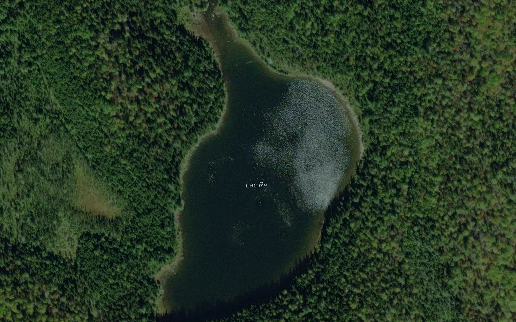 Satellite map of the Lac Re