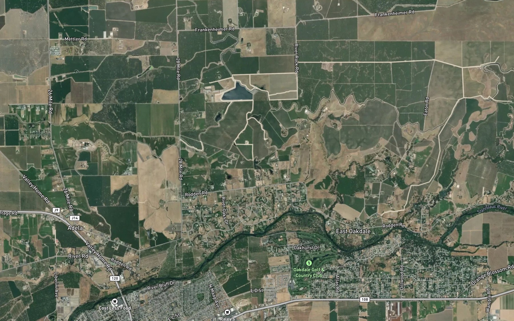 Satellite map of the Collins Lateral