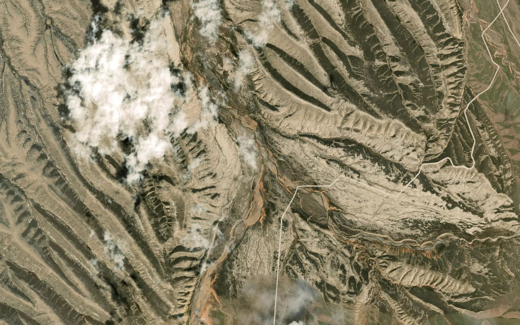 Satellite map of the Chetkyzylsu