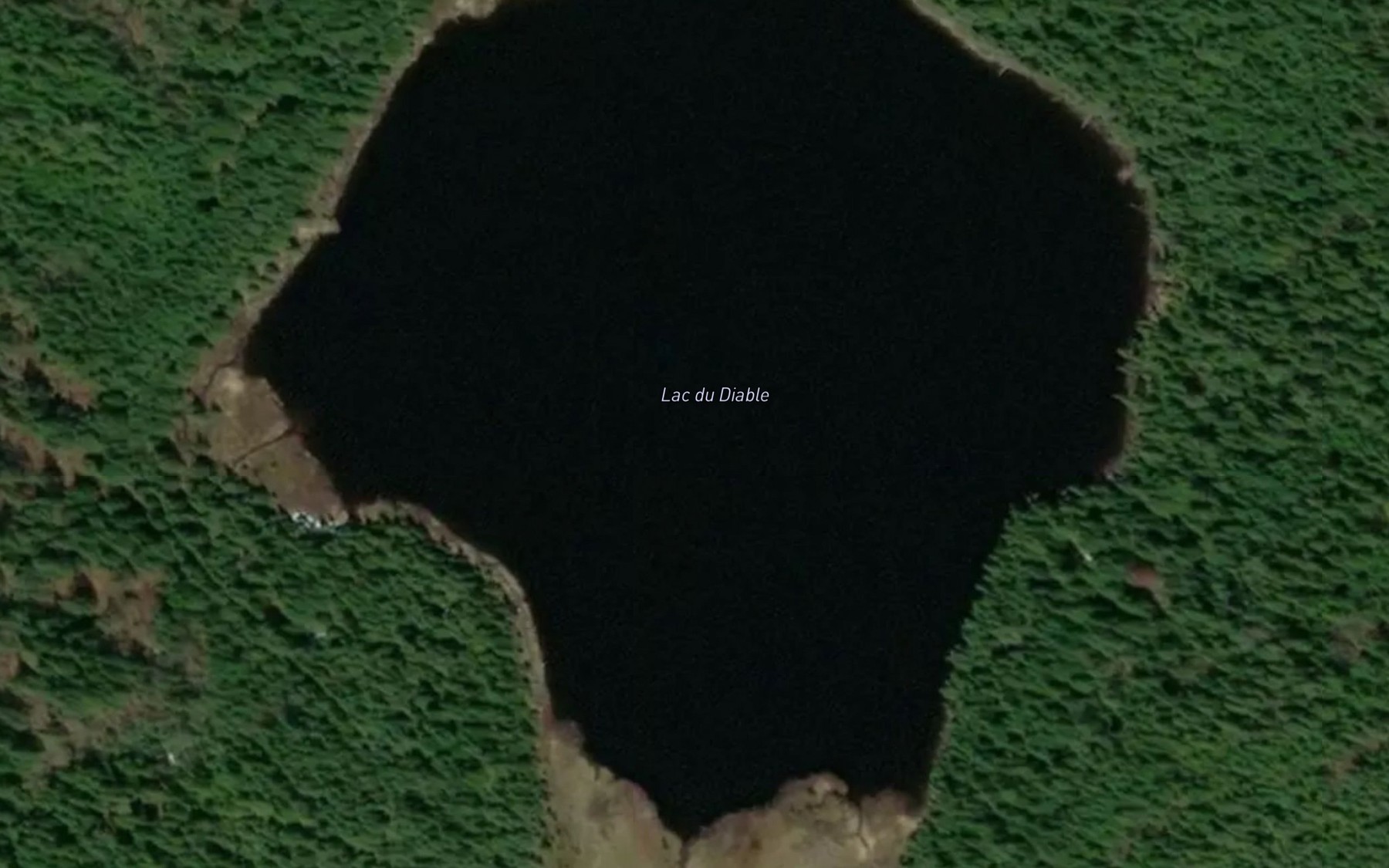 Satellite map of the Lac du Diable