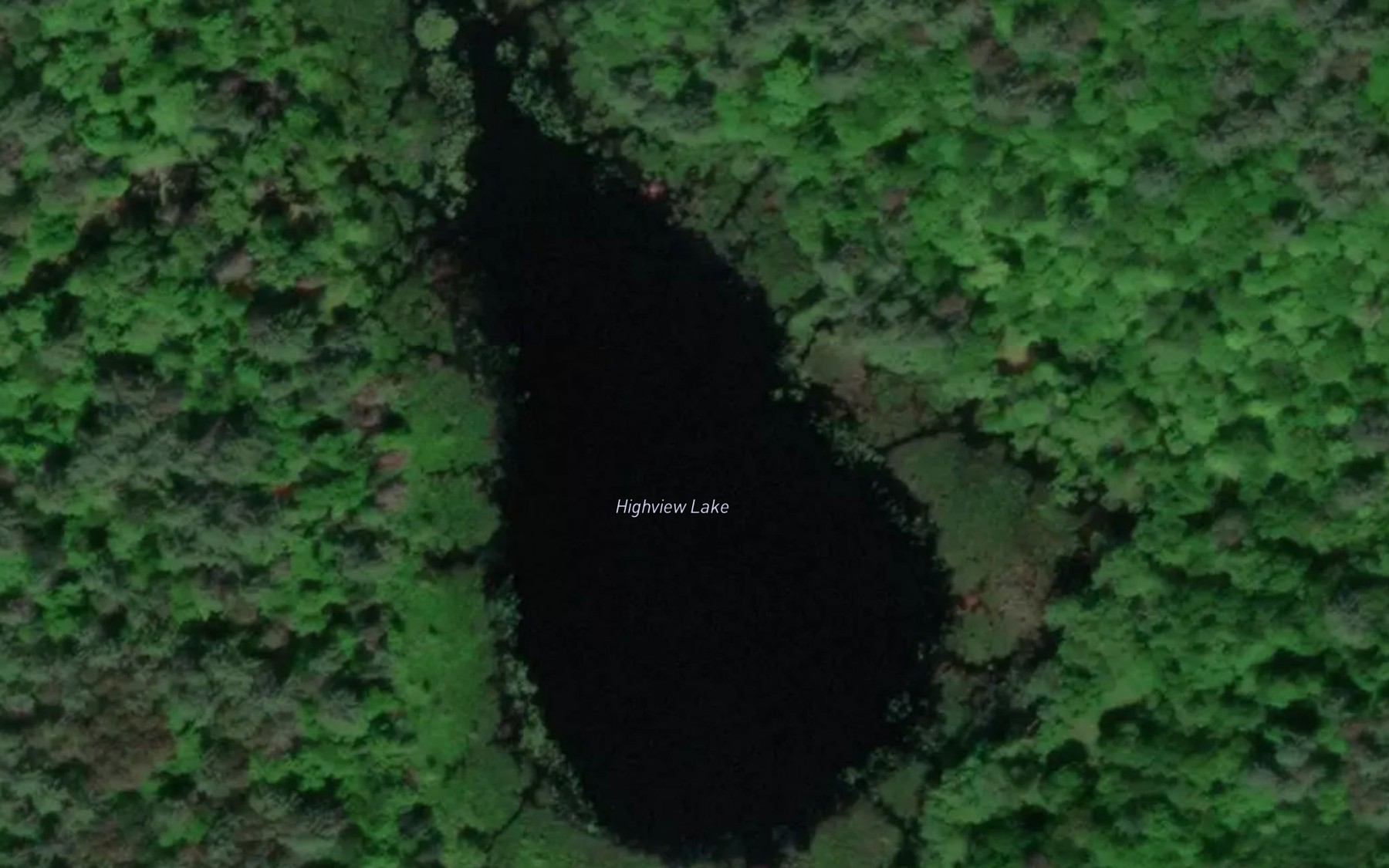 Satellite map of the Highview Lake