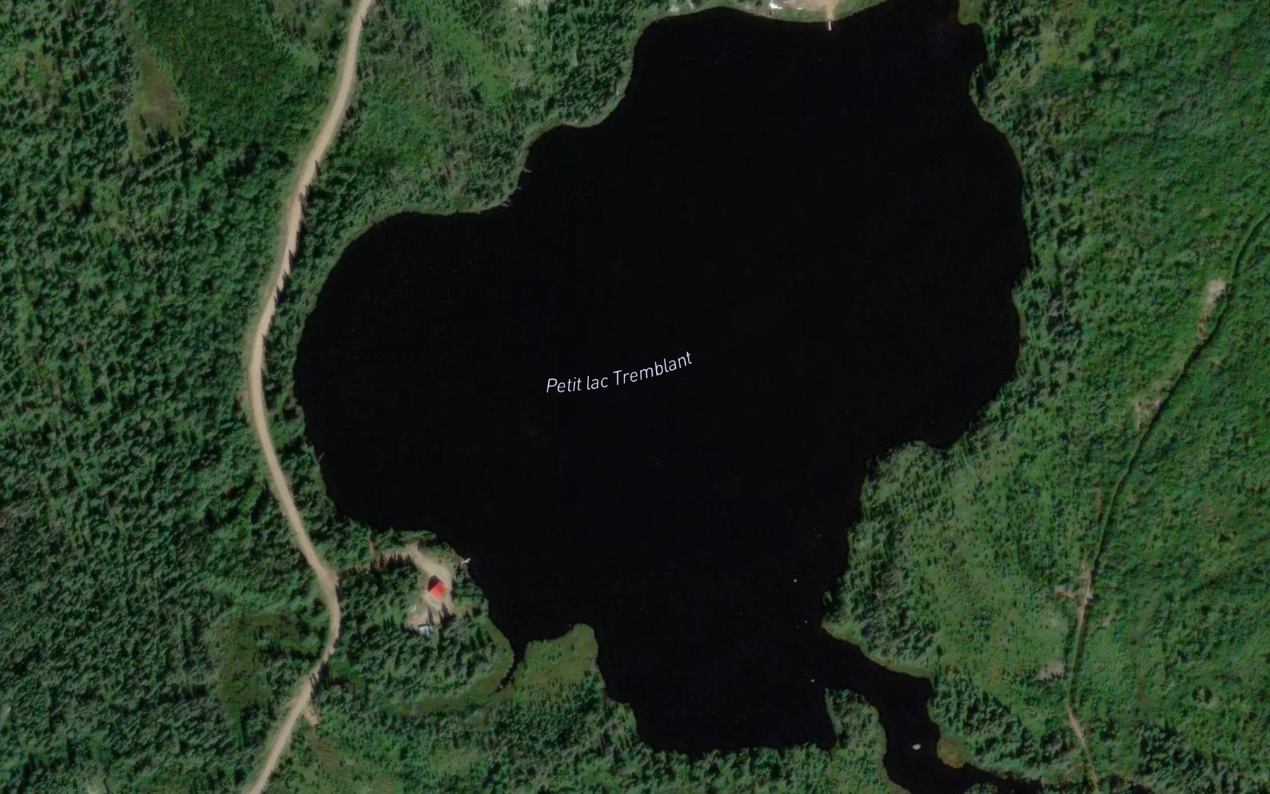 Satellite map of the Petit lac Tremblant