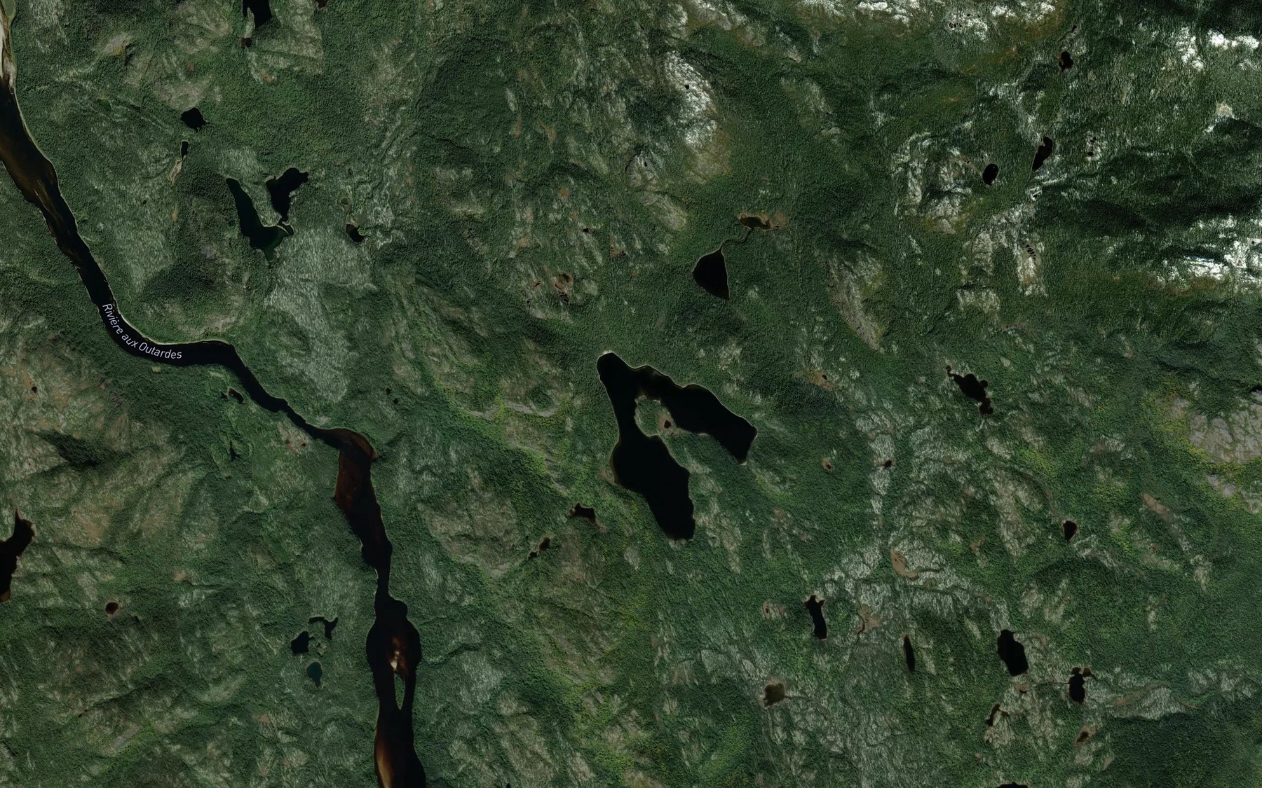 Satellite map of the Lac en V