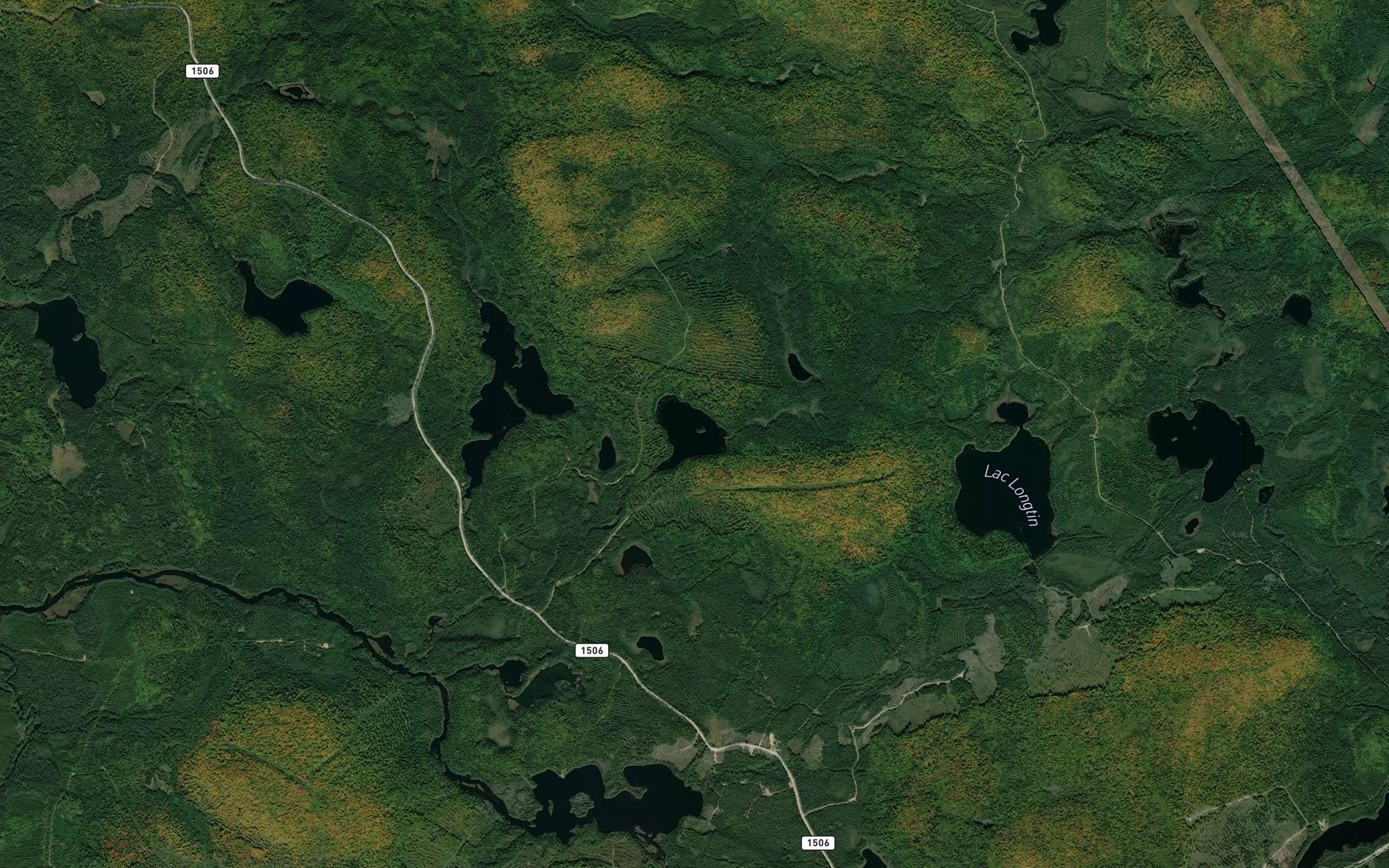Satellite map of the Lac Shaar
