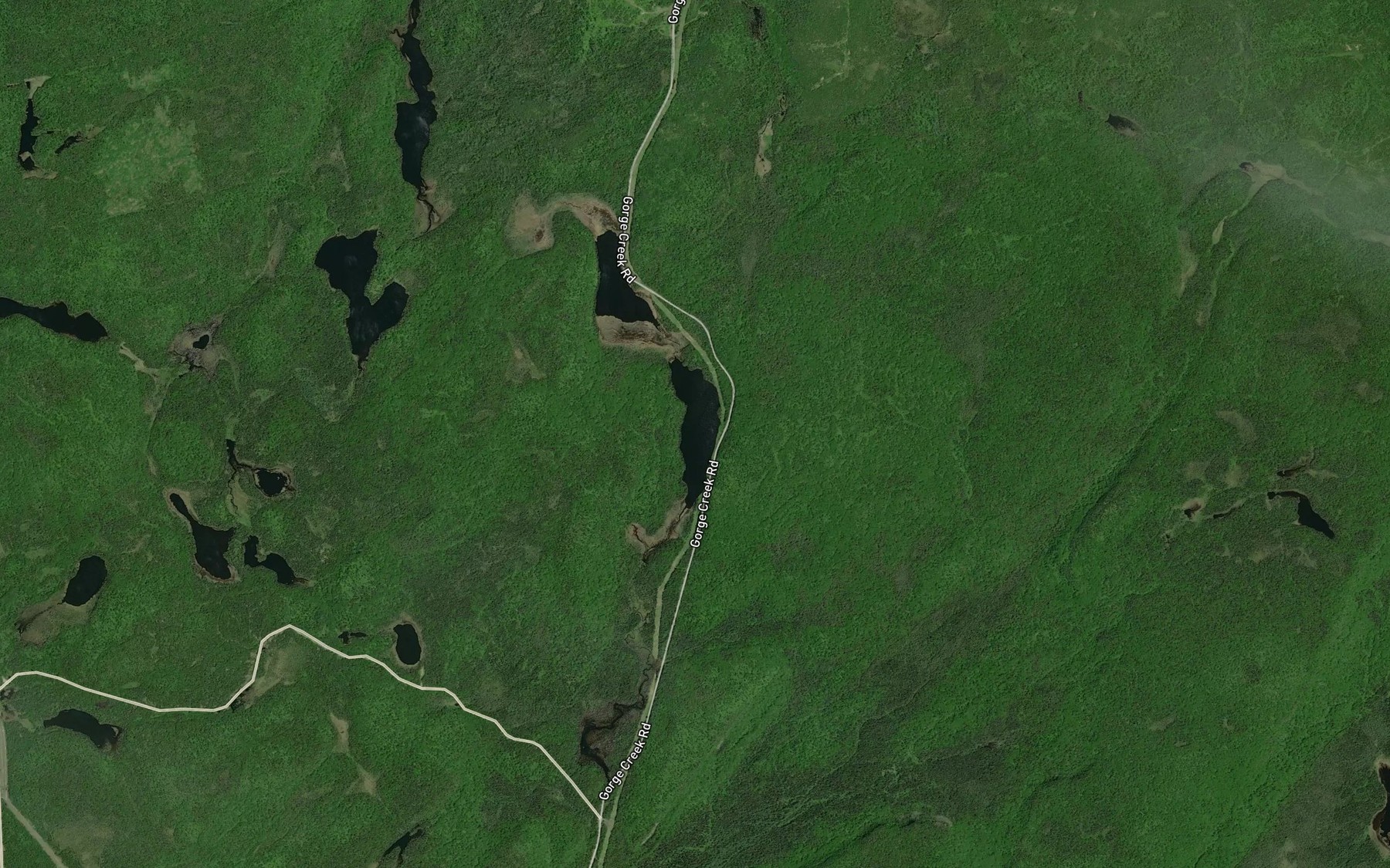 Satellite map of the Frill Lake