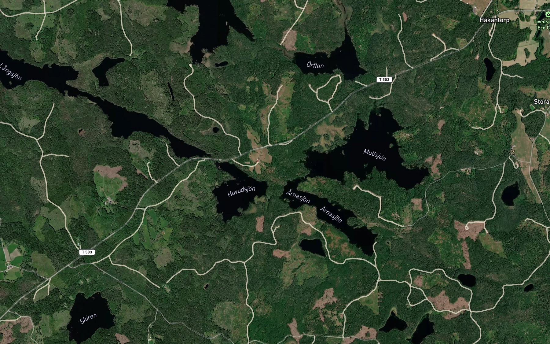 Satellite map of the Arnasjon