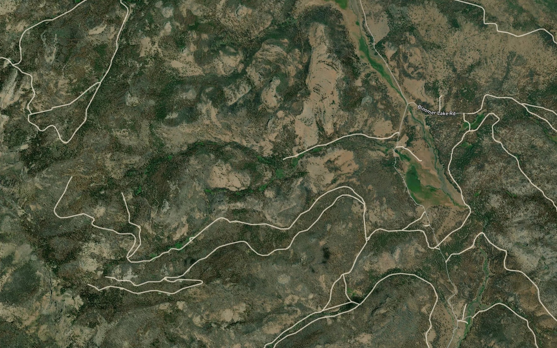 Satellite map of the South Fork Ramelli Creek