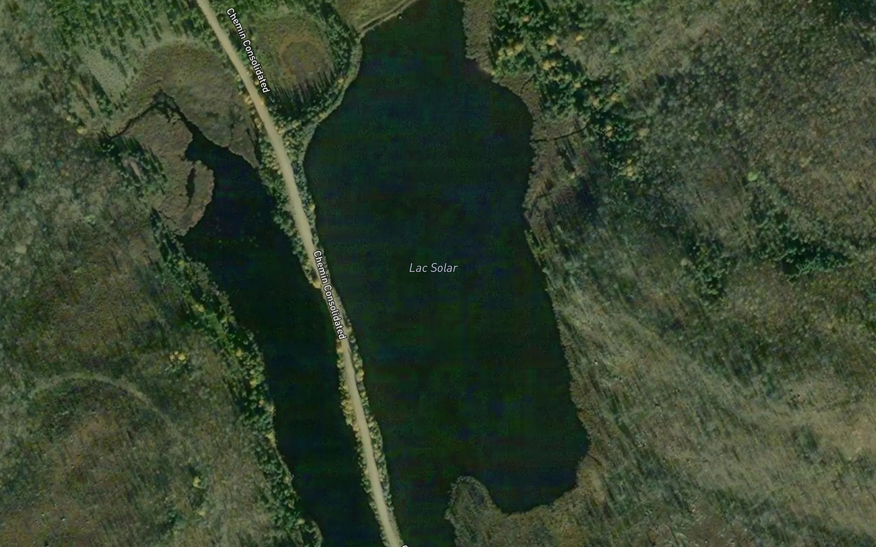 Satellite map of the Lac Solar