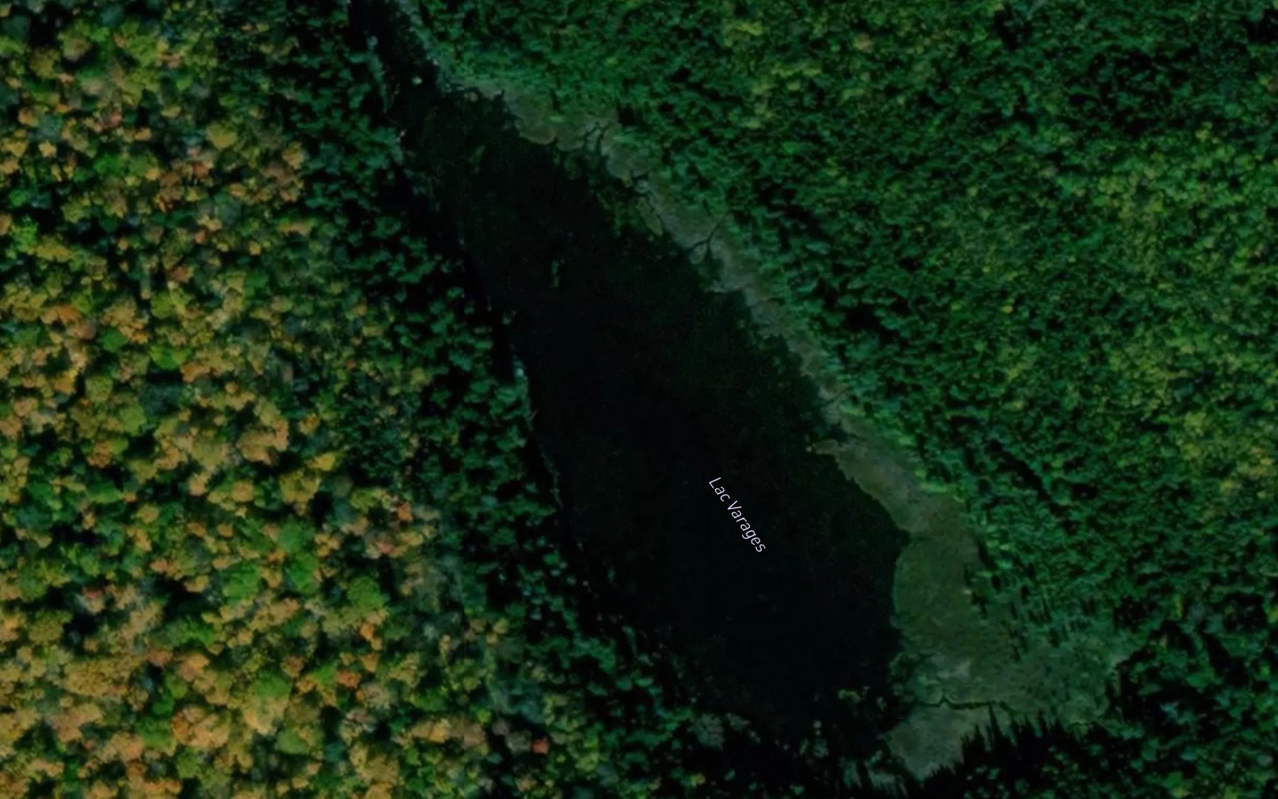 Satellite map of the Lac Varages