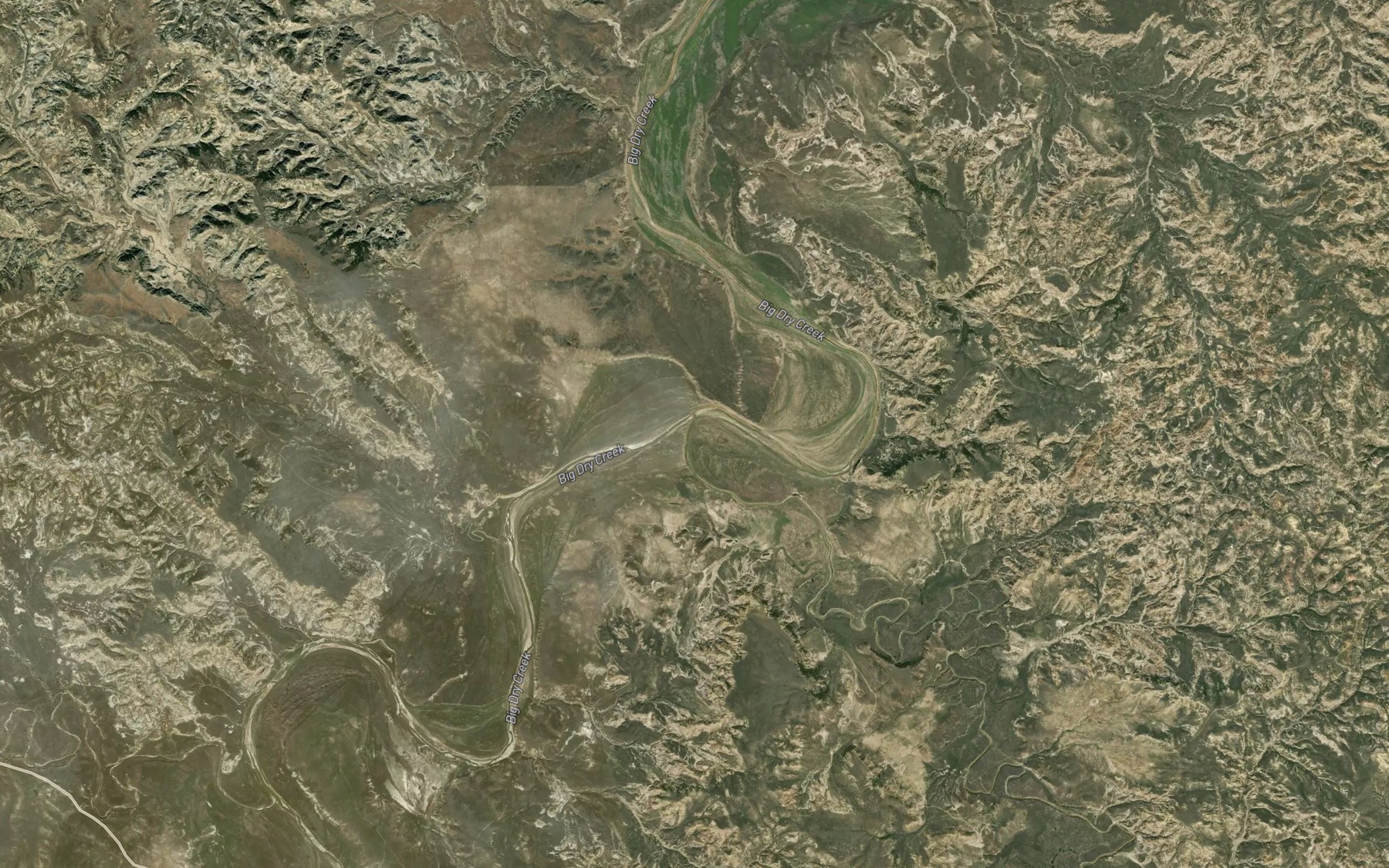 Satellite map of the Timber Creek